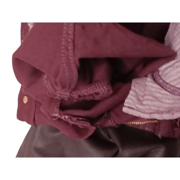 7 For All Mankind Coated Skinny Jeans Women’s 27 Dark Purple Metallic Waxed - Picture 13 of 16